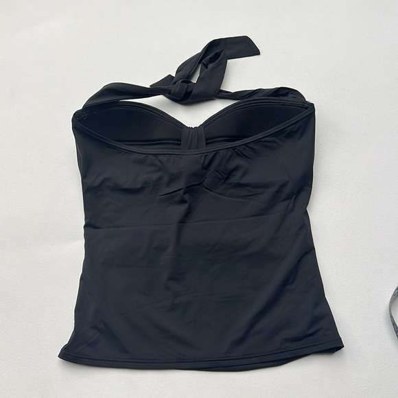 Tommy Bahama Black Halter Swimsuit Top‎ tankini small halter shaping essential - Picture 5 of 5